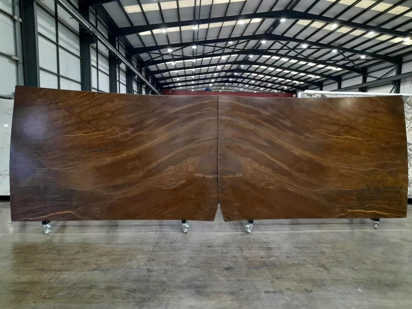 Bronzite: real slab in our warehouse