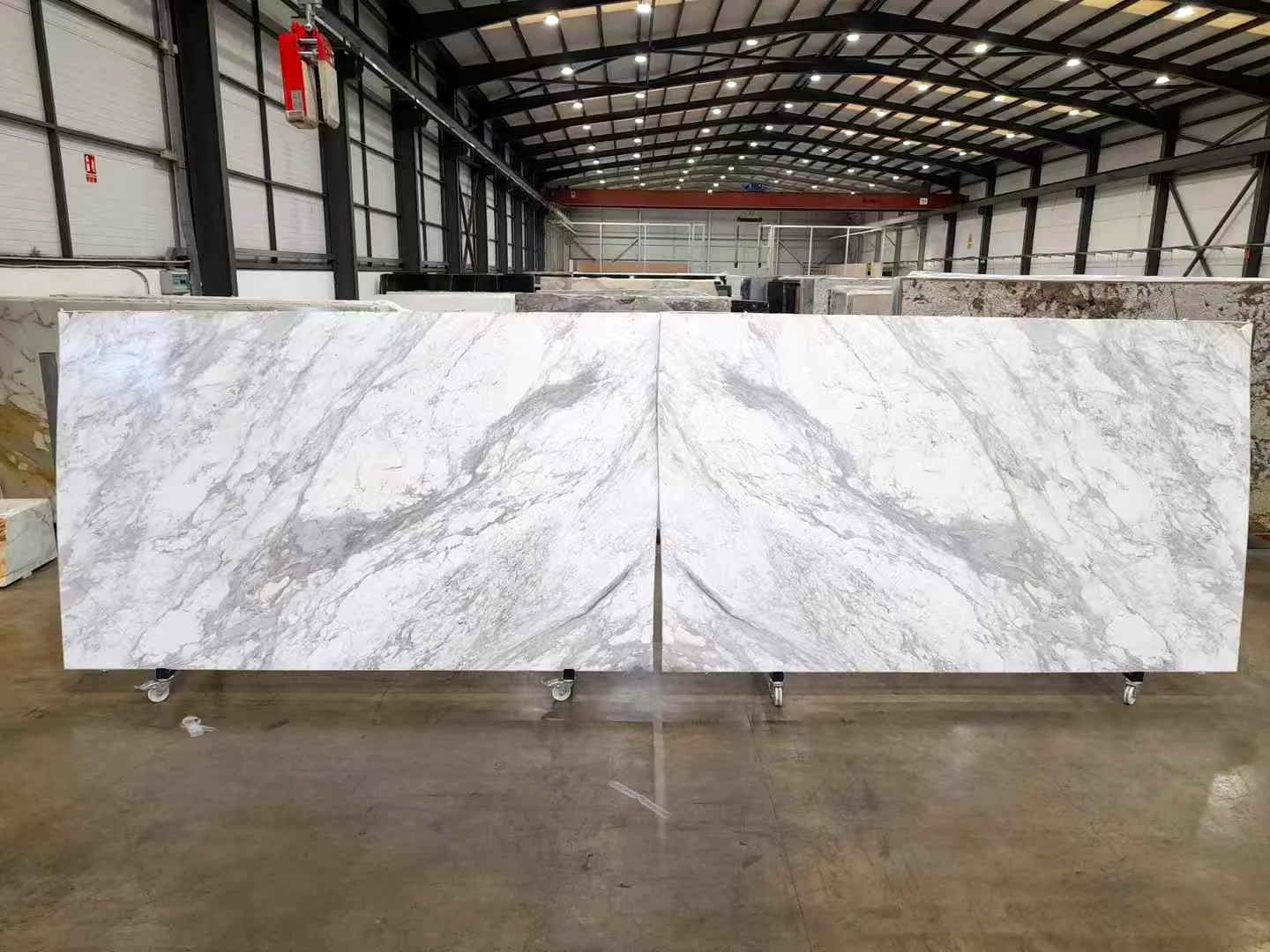 Volakas Marble: real slab in our warehouse